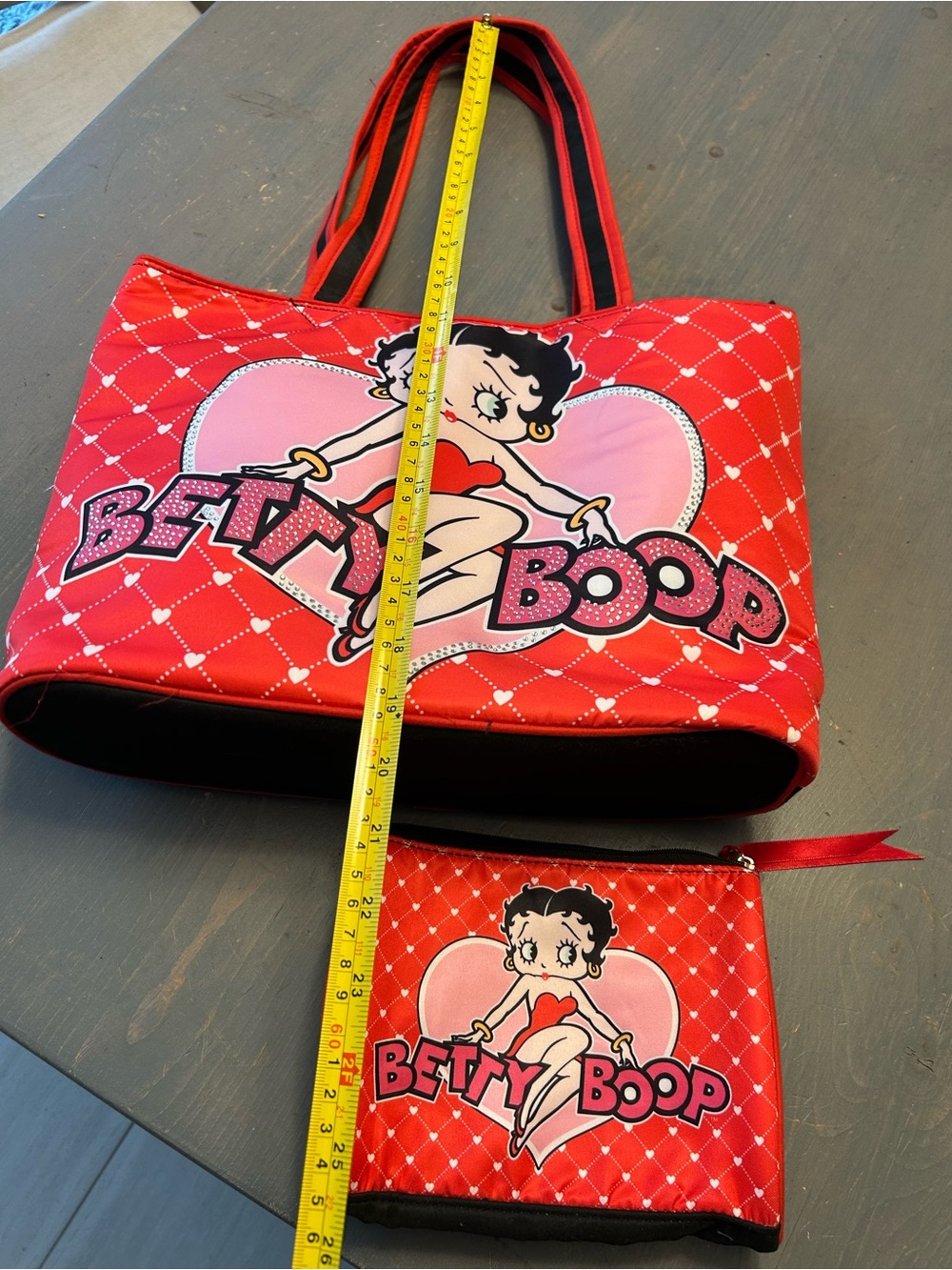Betty Boop tote & pouchette❤️